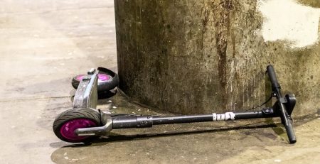 Scooter Rider Suffers Broken Leg in Crash at Clinton Ave & Bergen Ave