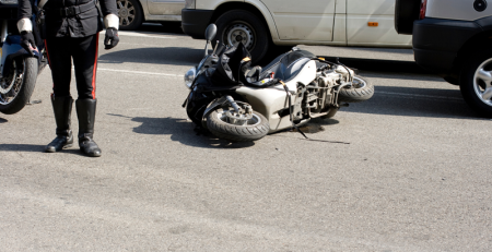Serious Motorcycle Crash on English Creek Ave