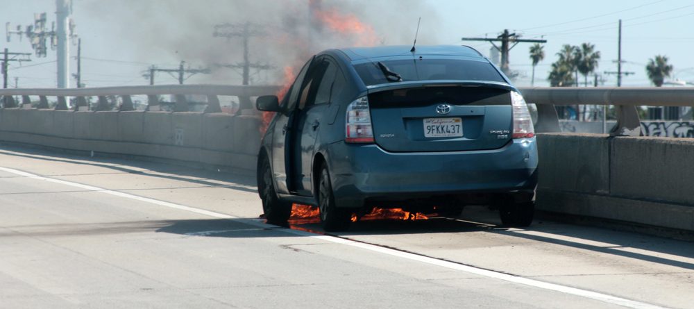Child Injured in Two-Vehicle Crash with Fire on Oakland St