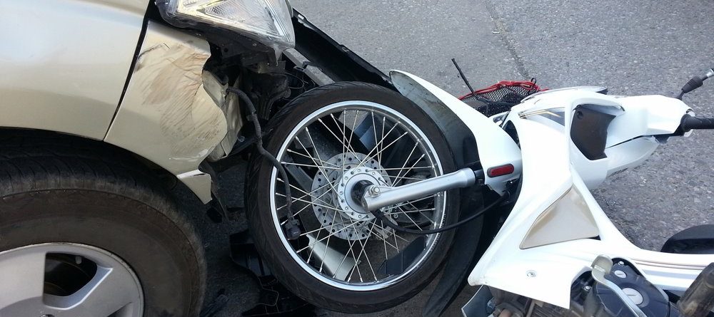 Injury Crash Involving Car and Motorcycle on Old Hwy Near Krauzers