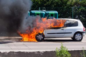 Two Hurt as Car Catches Fire on Kinderkamack Rd in River Edge, NJ